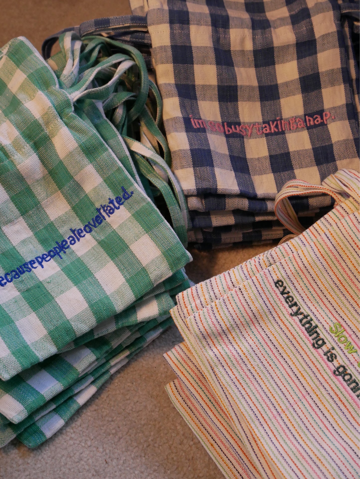 take me somewhere nice / 巾着ポーチ