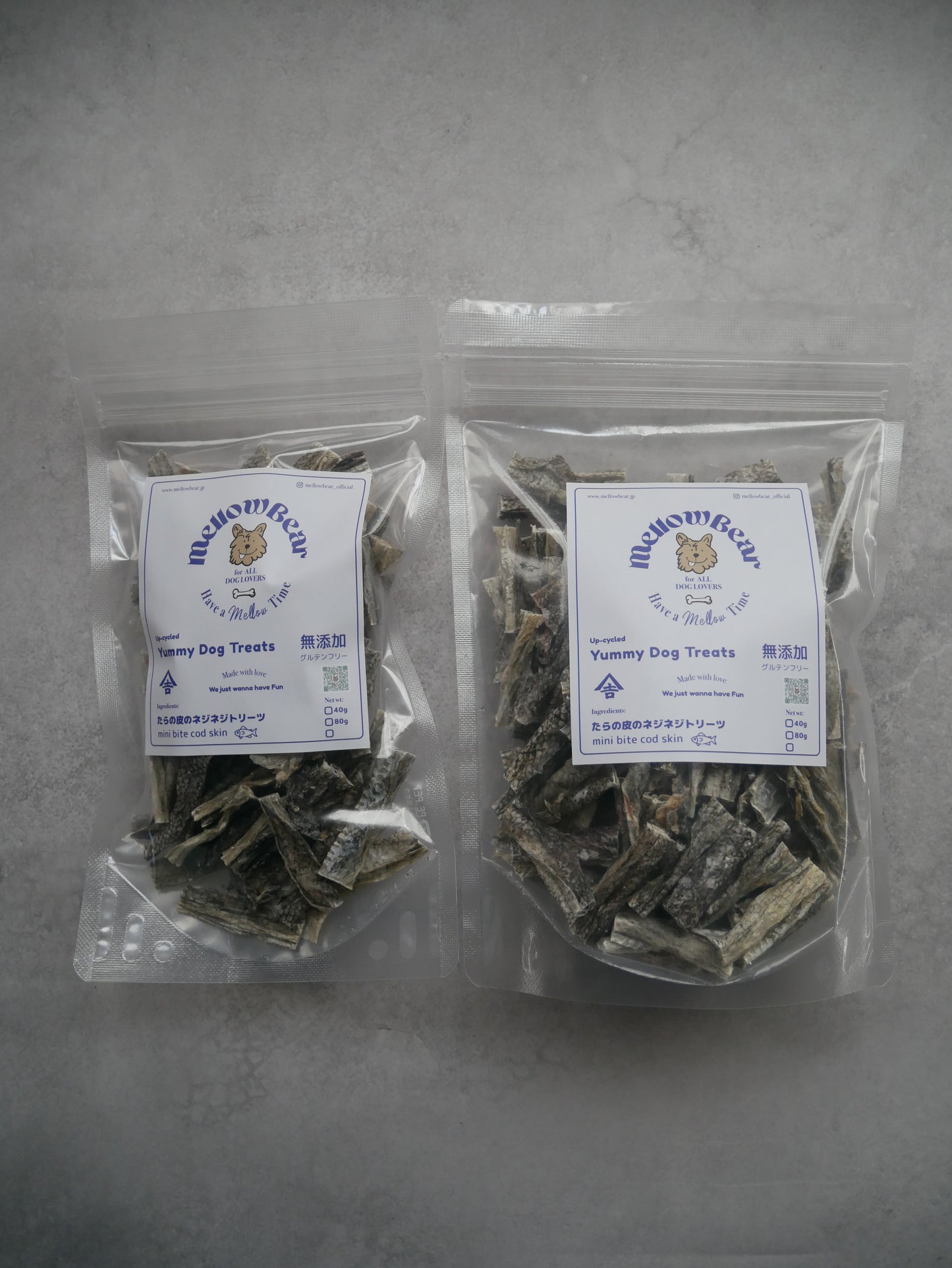 《無添加＆アップサイクル》《スケトウダラのひとくちトリーツ》　　