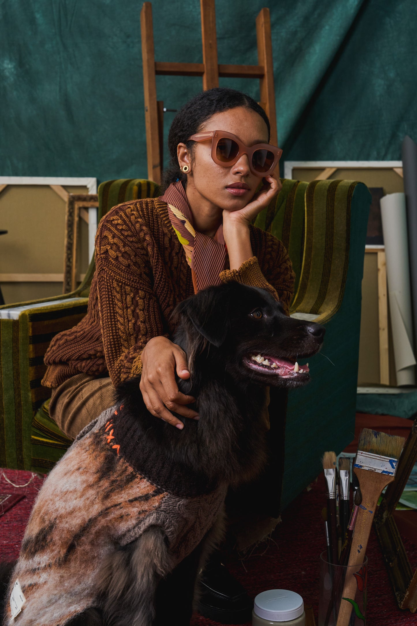 《犬服》multi knit / No. 409