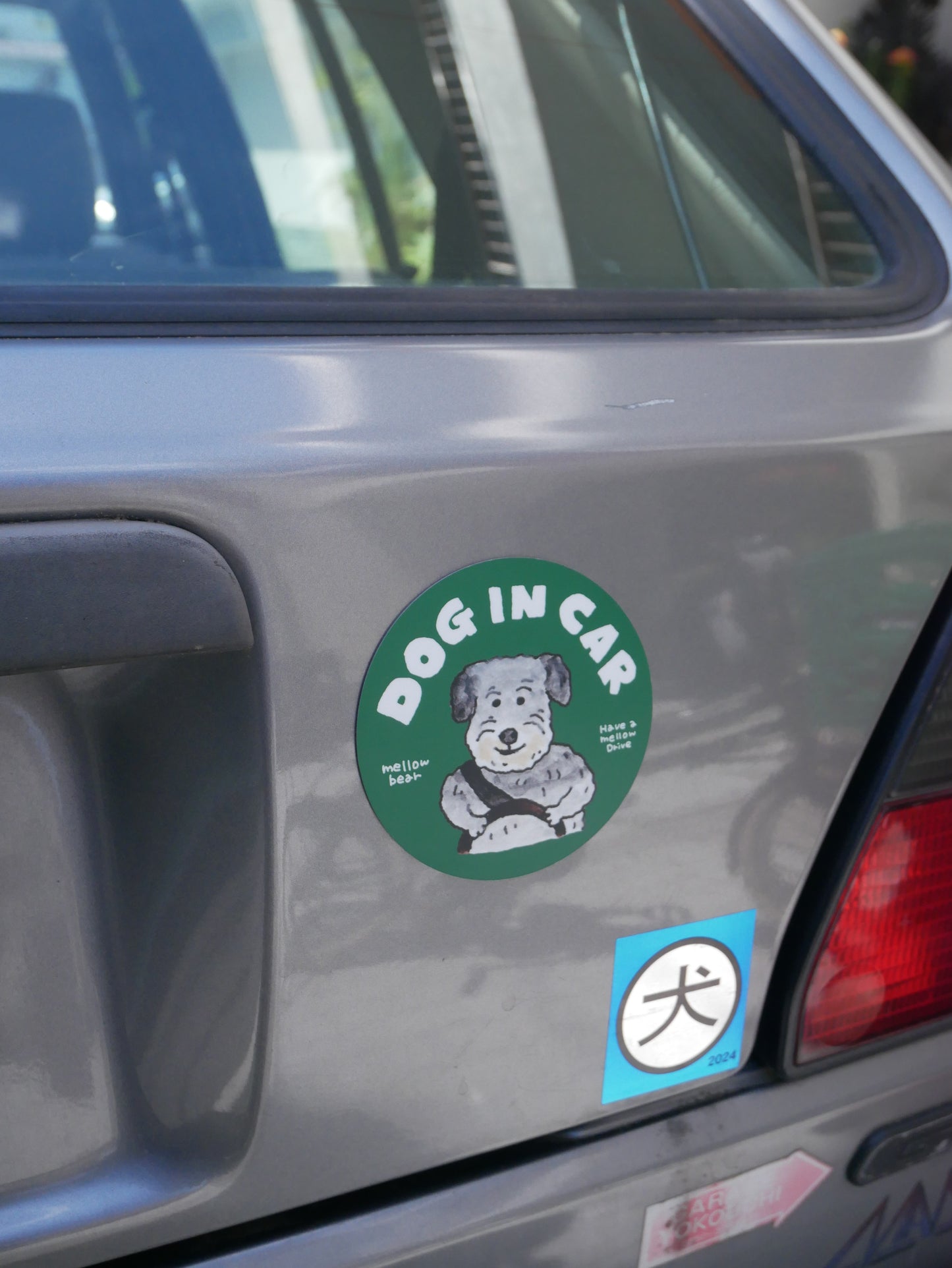 DOG IN CAR magnet