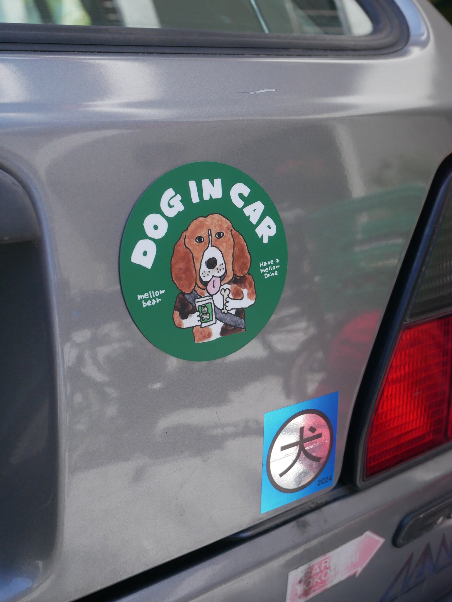 DOG IN CAR magnet