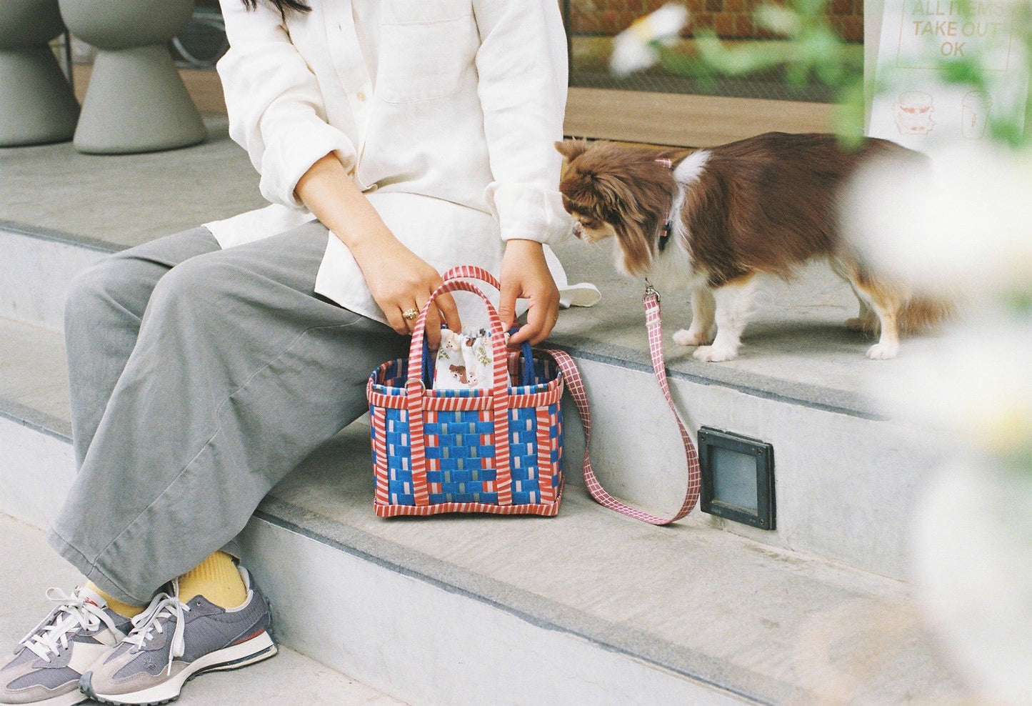 《Emotinally Market × mellowbear 》《2WAYスクエアお散歩バック》《mini》　
