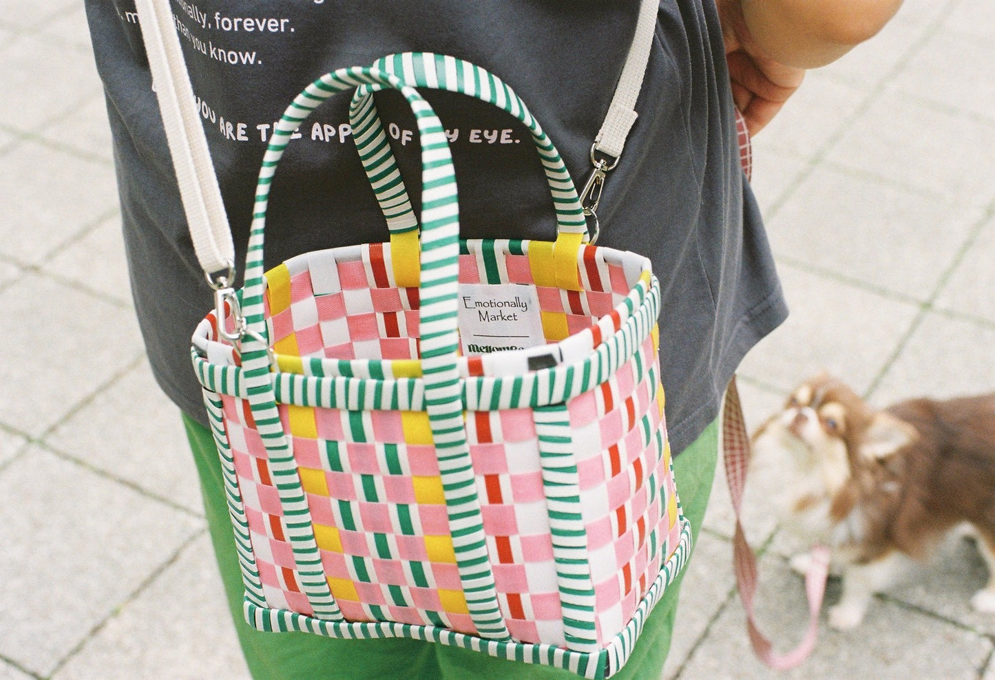 《Emotinally Market × mellowbear 》《2WAYスクエアお散歩バック》《mini》　