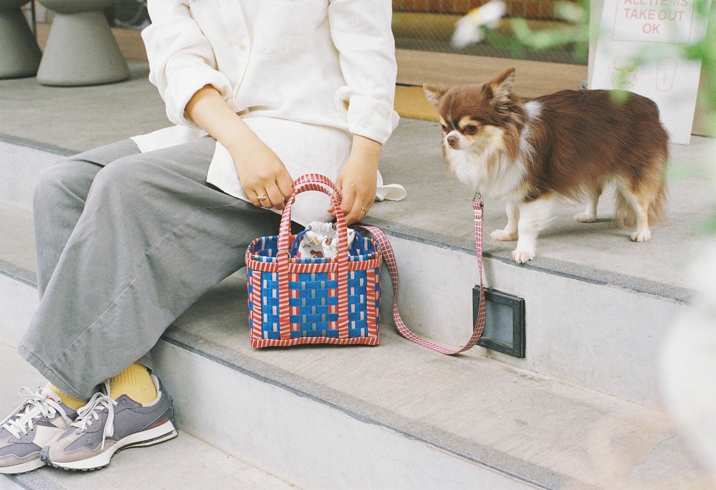 《Emotinally Market × mellowbear 》《2WAYスクエアお散歩バック》《mini》　
